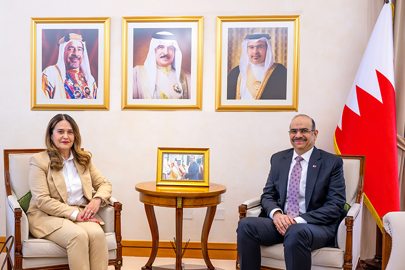 Yusuf bin Abdulhussain Khalaf, Minister of Legal Affairs, received Tatjana Garčević, Ambassador of the Republic of Serbia to the Kingdom of Bahrain.